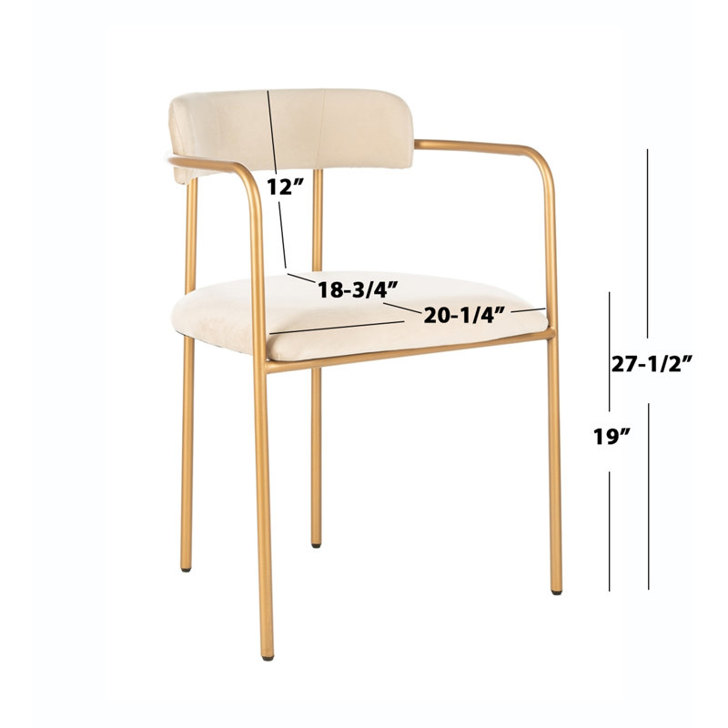 Lenna Velvet Upholstered Arm Chair & Reviews Joss & Main